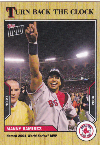 2021 TURN BACK THE CLOCK #210 MANNY RAMIREZ- BOSTON RED SOX