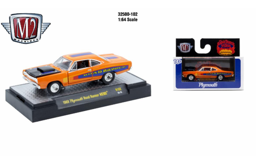 M2 Machines AutoThentics Rel 102 1:64 1969 Plymouth Road Runner Hemi