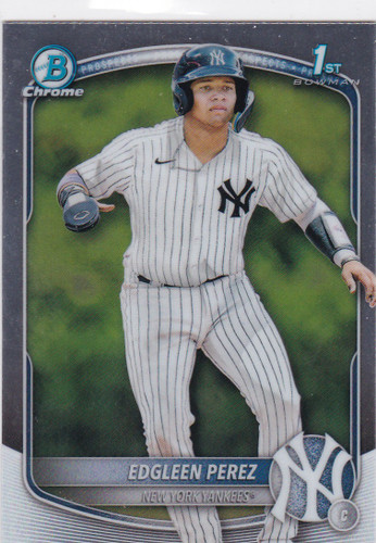 2025 Bowman Chrome #BCP-80 Edgleen Perez 1st Bowman New York Yankees