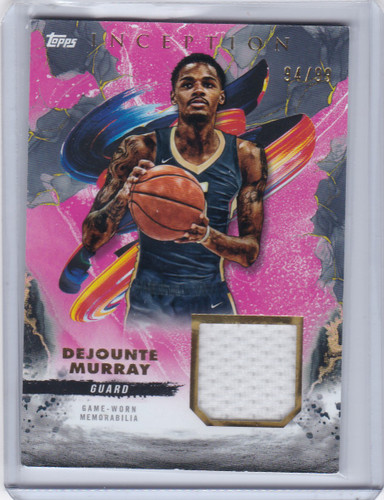 2025 TOPPS INCEPTION #REC-DM DEJOUNTE MURRAY PATCH 94/99- NEW ORLEANS PELICANS