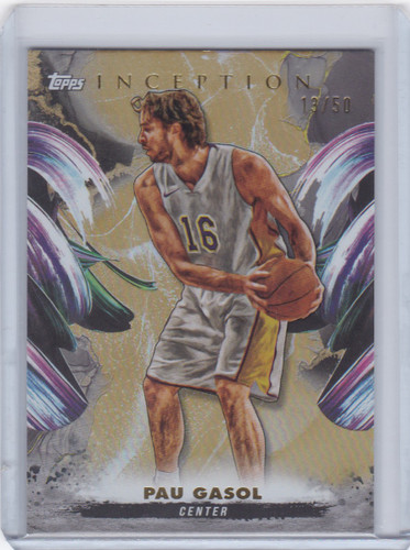 2025 TOPPS INCEPTION #97 PAUL GASOL 13/50- LOS ANGELES LAKERS