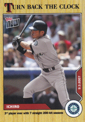 2020 TURN BACK THE CLOCK #157 ICHIRO- SEATTLE MARINERS