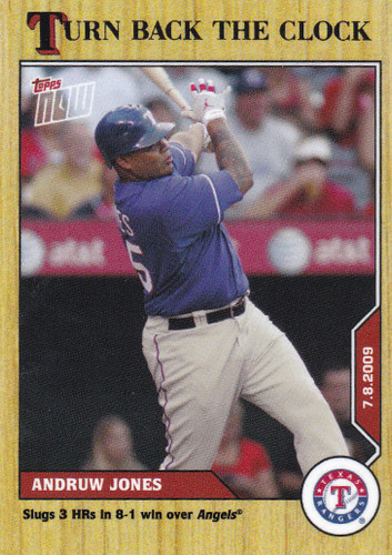 2020 TURN BACK THE CLOCK #100 ANDRUW JONES- TEXAS RANGERS