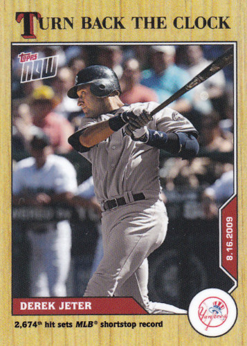 2020 TURN BACK THE CLOCK #139 DEREK JETER- NEW YORK YANKEES