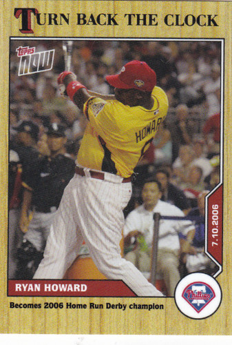 2020 TURN BACK THE CLOCK #102 RYAN HOWARD- PHILADELPHIA PHILLIES