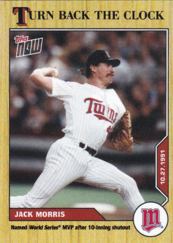 2020 TURN BACK THE CLOCK #211 JACK MORRIS- MINNESOTA TWINS
