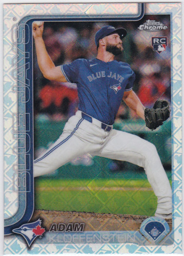 2025 Topps Chrome Logo Fractor #47 Adam Kloffenstein RC Toronto Blue Jays