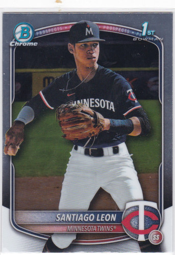2025 Bowman Chrome #BCP-247 Santiago Leon 1st Bowman Minnesota Twins