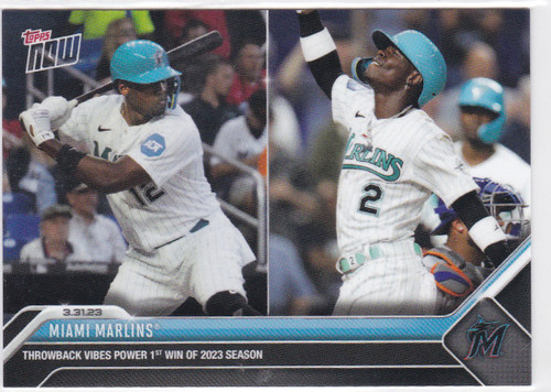 2023 TOPPS NOW #16 MIAMI MARLINS