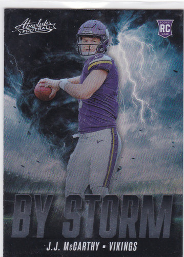2024 Donruss #BS-JMY J.J. McCarthy By Storm RC Minnesota Vikings