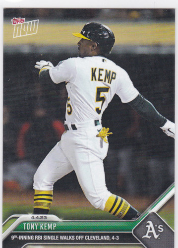 2023 TOPPS NOW #52 TONY KEMP- OAKLAND ATHELTICS