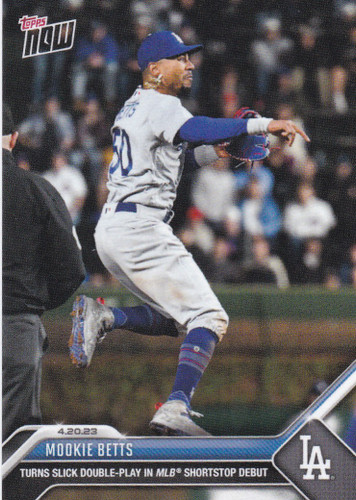 2023 TOPPS NOW #155 MOOKIE BETTS- LOS ANGELES DODGERS