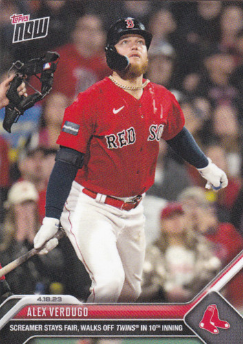 2023 TOPPS NOW #145 ALEX VERDUGO- BOSTON RED SOX
