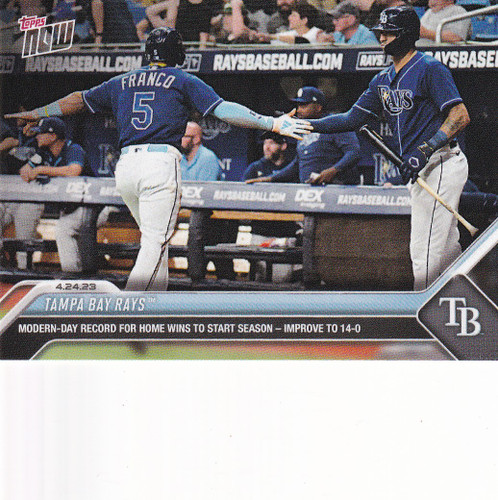 2023 TOPPS NOW #177 TAMPA BAY RAYS