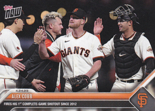 2023 TOPPS NOW #181 ALEX COBB- SAN FRANCISCO GIANTS