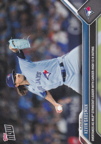 2023 TOPPS NOW #203 KEVIN GAUSMAN- TORONTO BLUE JAYS