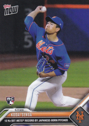 2023 TOPPS NOW #308 KODAI SENGA- NEW YORK METS