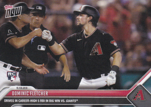 2023 TOPPS NOW #287 DOMINIC FLETCHER- ARIZONA DIAMONDBACKS