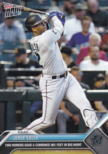 2023 TOPPS NOW #263 JORGE SOLER- MIAMI MARLINS