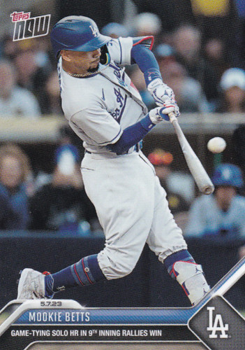 2023 TOPPS NOW #253 MOOKIE BETTS- LOS ANGELES DODGERS