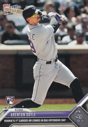 2023 TOPPS NOW #247 BRENTON DOYLE- COLORADO ROCKIES
