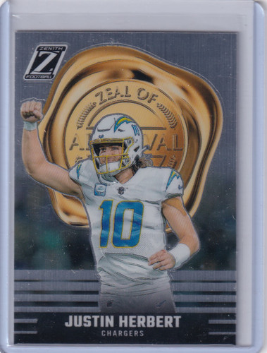 2023 Panini Zenith #7 Justin Herbert - Los Angeles Chargers