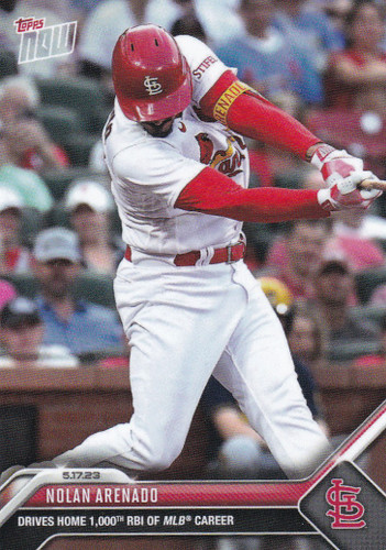 2023 TOPPS NOW #312 NOLAN ARENADO- ST LOUIS CARDINALS
