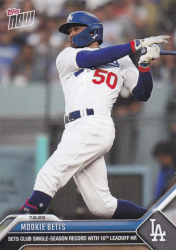 2023 TOPPS NOW #543 MOOKIE BETTS- LOS ANGELES DODGERS