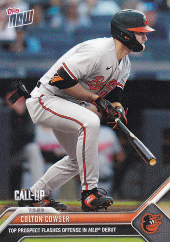 2023 TOPPS NOW #529 COLTON COWSER- BALTIMORE ORIOLES