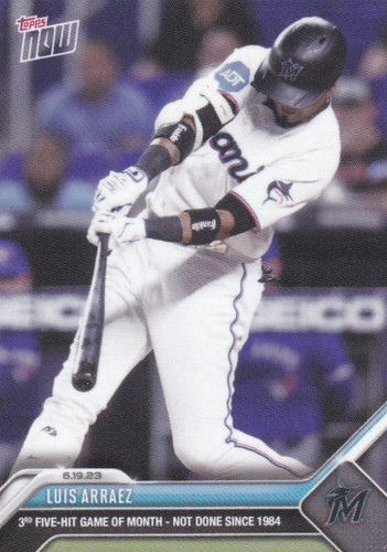 2023 TOPPS NOW #464 LUIS ARRAEZ- MIAMI MARLINS