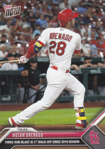 2023 TOPPS NOW #586 NOLAN ARENADO- ST LOUIS CARDINALS
