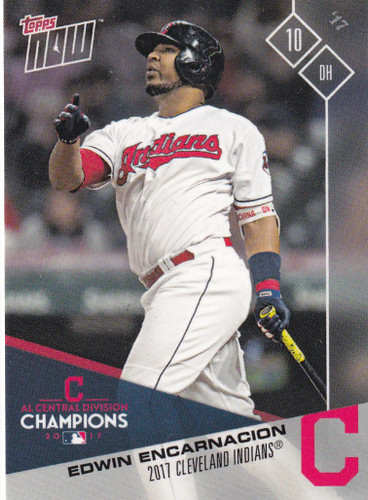 2017 TOPPS NOW POST SEASON #PS-32 EDWIN ENCARNACION- CLEVELAND INDIANS