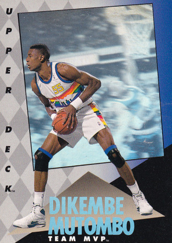 1993 UPPER DECK #7 DIKEMBE MUTOMBO HOLOGRAM- DENVER NUGGETS