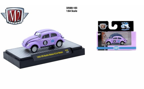 M2 Machines AutoThentics Rel 103 1:64 1956 VW Beetle Deluxe USA