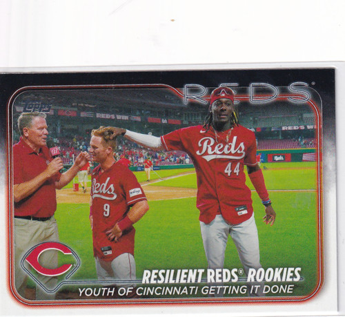 2024 TOPPS #133 RESILIENT REDS ROOKIES- CINCINNATI REDS