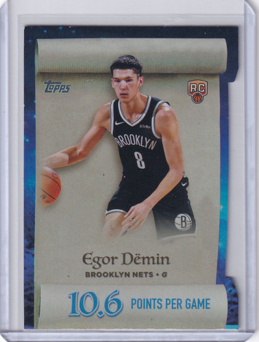 2025-26 Topps Basketball Making the List #ML-8 Egor Dëmin - Brooklyn Nets