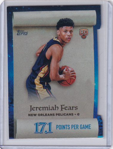 2025-26 Topps Basketball Making the List #ML-7 Jeremiah Fears  - Pelicans