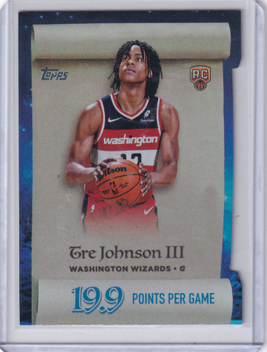 2025-26 Topps Basketball Making the List #ML-6 Tre Johnson III -Wizards
