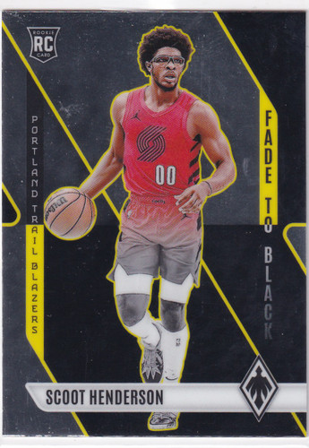 2023-24 PHOENIX #6 SCOOT HENDERSON FADED BLACK- PORTLAND TRAIL BLAZZERS