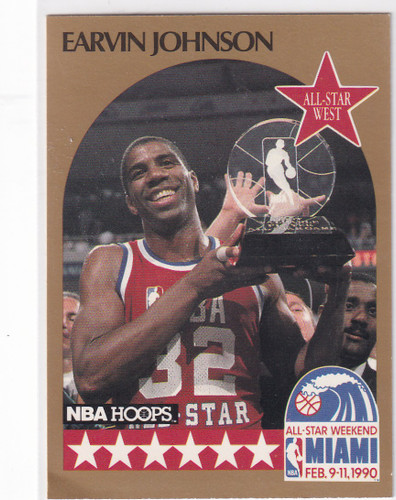 1990 HOOPS #18 EARVIN JOHNSON JR ALL STAR- LOS ANGELES LAKERS