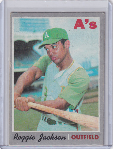 1970 Topps Baseball #140 Reggie Jackson - Oakland Athletics