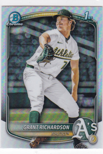 2025 Bowman Draft Chrome #BDC-171 Grant Richardson Refractor Athletics