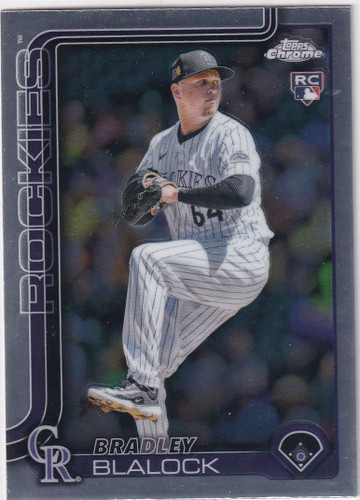 2025 Topps Chrome Baseball #289 Bradley Blalock - Colorado Rockies