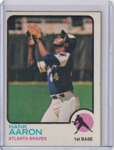 1973 Topps Baseball #100 Hank Aaron - Atlanta Braves
