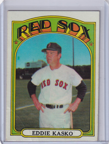 1972 Topps Baseball #218 Eddie Kasko MGR - Boston Red Sox