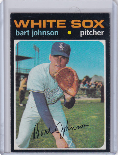 1971 Topps Baseball #156 Bart Johnson - Chicago White Sox