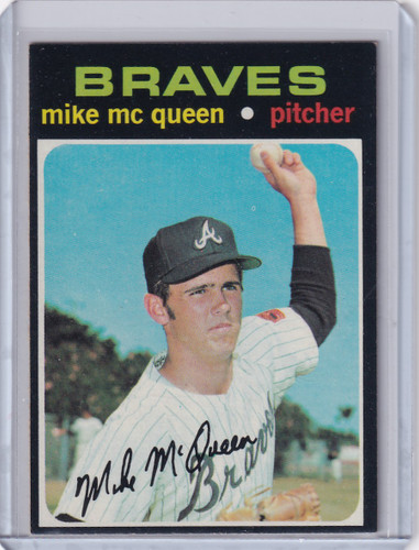 1971 Topps Baseball #8 Mike McQueen - Atlanta Braves