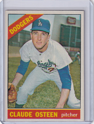 1966 Topps Baseball #270 Claude Osteen - Los Angeles Dodgers