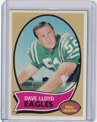 1970 Topps Football #21 Dave Lloyd - Philadelphia Eagles