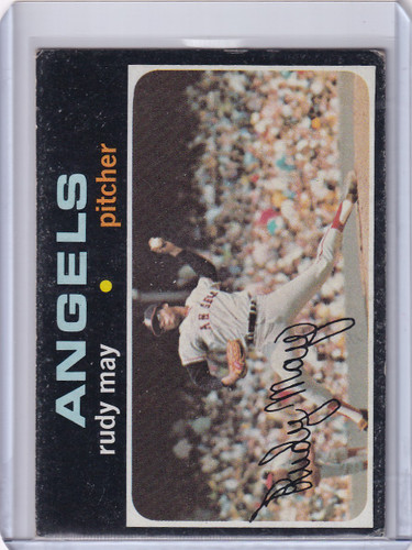 1971 Topps Baseball #318 Rudy May - California Angels